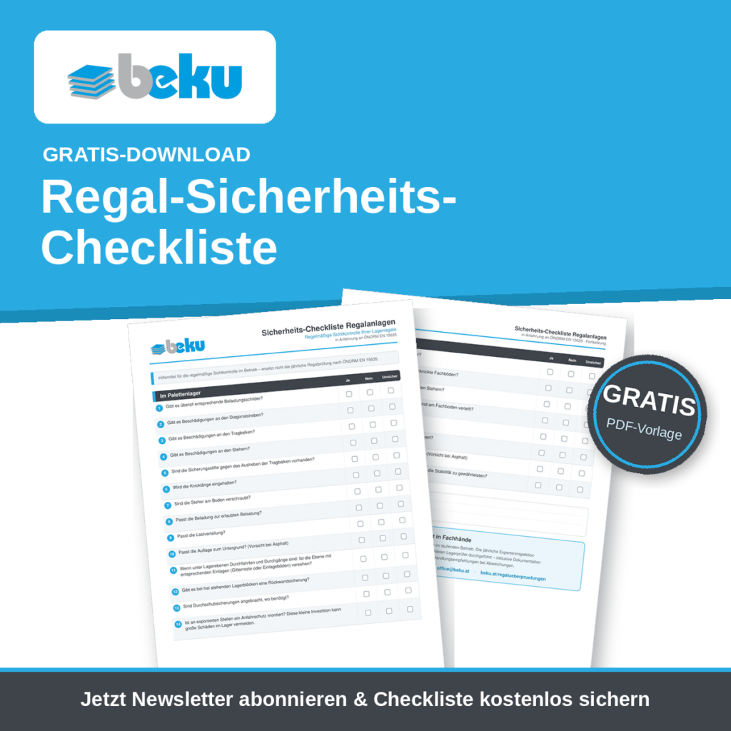 Regal - Checkliste